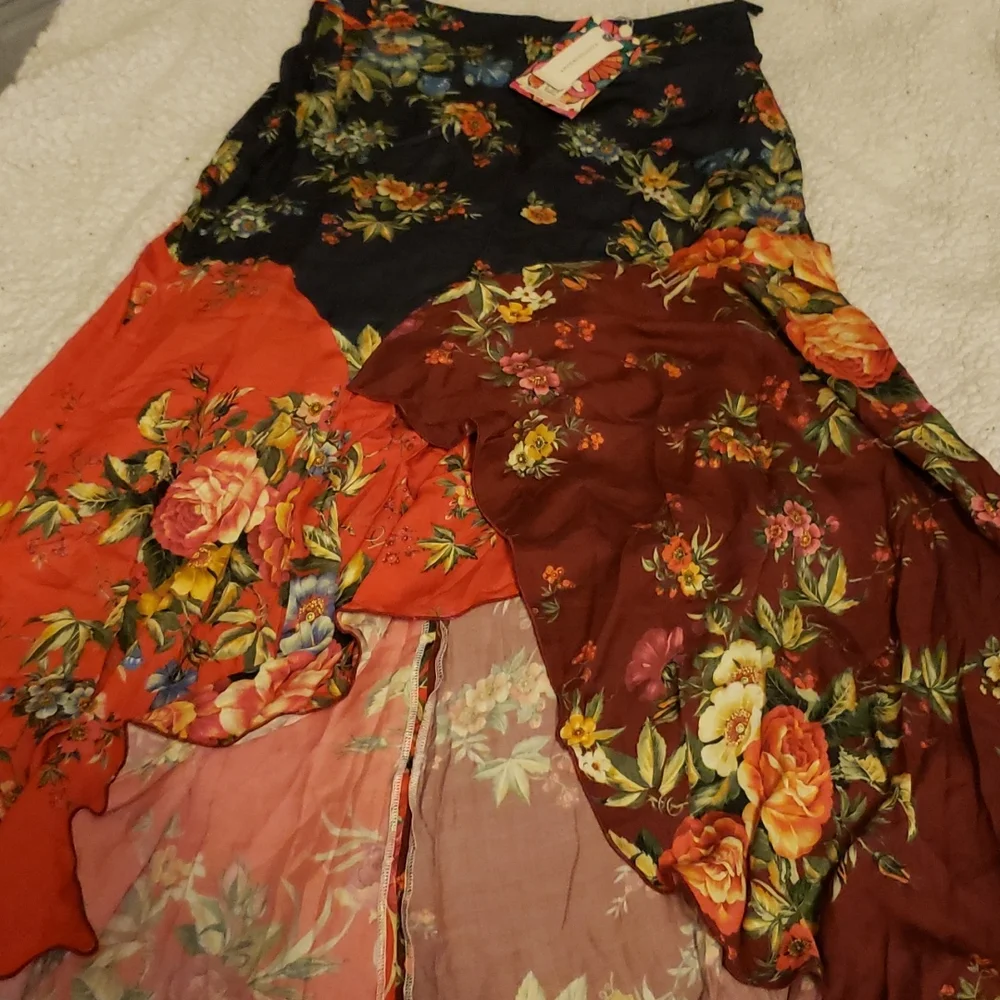 NWT Anthropologie Farm Rio patchwork skirt size small - Picture 3 of 4